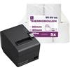 LYNNE PAYMENT SOLUTIONS LYNNE - Rotoli Cassa 80x80 Termica Fiscale - Rotolini carta termica 80x80x12 - R