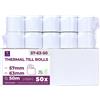 LYNNE PAYMENT SOLUTIONS Rotoli termici 57 mm x 63 mm x 12 mm - Rotoli per registratori di cassa con stam