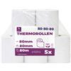 LYNNE PAYMENT SOLUTIONS LYNNE - Rotoli Cassa 80x80 Termica Fiscale - Rotolini carta termica 80x80x12 - R