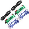 Fosiya Codificatore Arcade USB con Ritardo Zero da PC a Joystick per progetti Windows e Linux, MAME e Raspberry Pi Retropie (2 Player 2Pin Joystick + Happ Style Buttons)