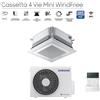 Samsung Climatizzatore Condizionatore Samsung Cassetta 4 Vie Inverter MINI WINDFREE 9000 Btu AC026RNNDKG R-32 Wi-Fi Optional Con Pannello e Comando a Filo