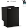 Vitrifrigo C115i CHR HP Frigo-Freezer, Porta singola, 115 Litri, Nero, Luce LED, Vent Position, A x L x P 76.6x52.5x56 cm