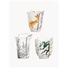 SELETTI Set 3 bicchieri fatti a mano Hybrid
