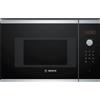 Bosch Forno a Microonde da Incasso Capacità 20 Litri Potenza 800 Watt Larghezza 60 cm colore Acciaio - BFL523MS1F Serie 4