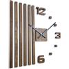 FLEXISTYLE Orologio da parete 3D fai da te in legno di quercia, grande orologio da parete da 60 cm, design moderno, EKO orologio da parete, decorazione per ufficio, soggiorno, camera da letto