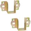 LIKERAINY Supporto Centrale Connettore per Mobili Gancio per Travetti in Legno Larghezza 30 mm Connettori da Letto Raccordi a Sospensione Ganci di Fissaggio per Giroletto 2 pezzi