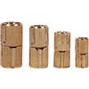 Tnfeeon 4 Pezzi Cerniera a Scomparsa in Ottone Cardini per Mobili Cerniere a Barilotto Nascoste Invisibile Cilindrica Cerniera Barile Scatola per Contenitore di Gioielli Porta in Legno DIY Fatto Mano (12mm)