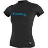 O'Neill Maglia da Snorkeling da Donna Wms Basic Skins S/S Crew, con Protezione UV, Donna, UV Schutz Wms Basic Skins S/S Crew, Fox Pink, S