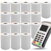 ActivoTex Rotoli di Carta Termica. 16 unità di Rotoli POS 57x35x12 mm Rotoli Cassa bianca