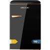 Cecotec Mini Frigorifero Retro Bolero CoolMarket TT Origin 110 Nero E. Mini Frigorifero Retro con Capacità di 110L, Classe E, Icebox, LED interno, Maniglia Cromata, Ripiani in Vetro