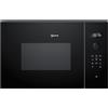 Neff N 50, HLAWD53K0, forno a microonde da incasso, 59 x 38 cm, Easy Clean per una pulizia rapida, display LED, 1 pulsante touch, programmi automatici, illuminazione interna a LED, piatto girevole da