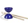 BS Toys Diabolo - Giocattolo del Circo - Gioco di Coordinazione - Gioco per Esterno - Adatto per Bambini dai 6 Anni - Bastoncini di Legno - Piatto Blu per Giocoleria - 43 x 11 x 18 cm