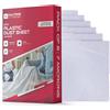 Haltons Confezione da 6 fogli antipolvere bianchi in LDPE (3,6 x 2,7 m, 7 μm), in plastica resistente per decorazione, protezione di mobili e pavimenti, fogli di plastica per pittura, ristrutturazione