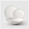 Villeroy & Boch Servizio Tavola 18 Pezzi Fleur in Porcellana Verde