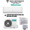 Hisense Climatizzatore + Telo Cappottina Coprimotore per Hisense EASY SMART 2025 WIFI INTEGRATO 9000 BTU Inverter CA25YR4BG + CA25YR4BW R-32