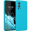 kwmobile Cover per OnePlus Nord 2 5G Custodia - Back Case per Smartphone in Silicone TPU - Protezione Gommata - ghiaccio freddo