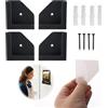 Fllyvly Supporto da Parete 2.0: Supporto Universale Senza Danni per Smartphone, Tablet, eReader - Compatibile con iPad 1, 2, 3, 4, Air, Mini, Pro, Samsung Galaxy Tab/Note, Microsoft Surface - Nero