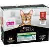 Purina Pro Plan Pro Plan Sterilised Cibo Umido per Gatti Sterilizzati - Manzo - IN SALSA - 10x85 gr
