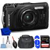 Olympus OM SYSTEM Tough TG-7 Fotocamera Digitale (Nero) V110030BU000 - 7PC Set Accessori