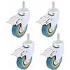WeFoonLo 4 Pack, WeFoonLo 3" bloccabili gravosi Ruote girevoli orientabili 360° rotazione