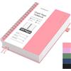 EMSHOI Taccuino B5 a quadretti, blocco notes a spirale con 300 pagine / 150 fogl