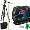 Bosch Professional Livella Laser GLL 2-15 G,laser verde, da interno, supporto LB 10, treppiedi BT 150, raggio d'azione visibile fino a 15 m, 4x batterie AA, confezione in cartone