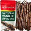 Vanilla Natura 25 Baccelli di Vaniglia Selezione Premium 14-16 cm Qualità Extra, Morbide, Profumate - Confezione Eco