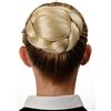 WIG ME UP - Chignon Crocchia Toupet Finemente Intrecciato Costume tradizionale Fermacapelli a pettine Forcina Biondo Biondo platino N672-613