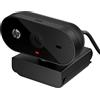 HP 320 Webcam FHD 1080P, USB, Grandangolare, Copriobiettivo, Angolazione regolabile, Correzione Automatica Luminosità, Certificata Works With Chromebook, Chrome OS, Windows 11, macOS, Nera