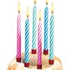 SUSYCARD Candele magiche con portacandele, colori assortiti