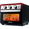 G3 Ferrari G10145 Friggisano, Friggitrice ad Aria, Forno da 22 Litri, 1700W, Ricettario incluso, Nero/Rosso