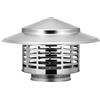Hemobllo Tappo Antipioggia Canna Fumaria in Acciaio Inox Cappello Da a Ombrello Per Tetto Copertura Per Tubi Di Scarico Stufa Protezione Da Pioggia Uccelli E Detriti 7.28X7.28X4.92in