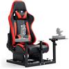 Hottoby Simulatore di volo Cockpit con Sedile rosso adatto per Logitech G27 G920
