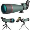 JoyDate Cannocchiale HD da 20-60 x 80 mm con treppiede, adattatore per smartphon