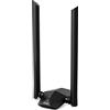 Tenda U18a AX1800 USB WiFi 6 Dual Band 2.4GHz/5GHz, Chiavetta WiFi per PC Fisso USB3.0, WiFi USB con 2 Antenne Esterne da 5 dBi, WPA3, MU-MIMO, WiFi Portatile per Windows 11/10.