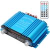 Annadue Amplificatore per Auto 12V, BT-998 Altoparlante Subwoofer Stereo per Auto a Doppio Canale per Auto, Amplificatore Bluetooth con telecomando. Blu