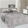 PENSIERI DELICATI Telo Copriletto Matrimoniale 260 x 280 cm, Telo Singolo 100% Cotone Pique, Ideale Come Telo Arredo, Coperta Salva Letto 2 Piazze, Fantasia Vittoria Rosso, 100% Made in Italy