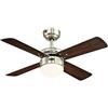 Westinghouse 7241740 Ventilatore a Soffitto Colosseum, Acciaio - Nichel Spazzolato, 1 pz., led