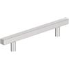 Amerock BP3717226 Everyday Modern Cabinet Pull 5-1/16 (128 mm) Centro-Centro, Cromo Lucido