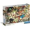 Clementoni - Puzzle 500 Pezzi per Adulti e Ragazzi, Collection, Tema Il Collezionista di Farfalle, Compact Box, Idea Regalo Uomo e Donna, Made in Italy, 49x36 cm, 35581