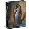Clementoni - Puzzle 1000 Pezzi Arte per Adulti e Ragazzi, Museum Collection, Tema Bacio di Hayez, con Poster Incluso, Compact Box, Idea Regalo Uomo e Donna, Made in Italy, 50x70 cm, 37064