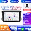 HIZPO 4 + 64 Carplay Android Autoradio GPS per VW Caddy Polo Golf 5 6 Plus Passat B6 Jetta Tiguan Touran Sharan Scirocco Eos Seat Stereo - P1 4Core 1G 32G AHDC6