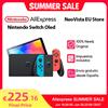 Nintendo Console per videogiochi OLED Nintendo Switch con Joy Con Schermo OLED da 7 pollici TV da tavolo Modalità portatile 64 GB Set bianco e blu rosso - OLED Red Blue
