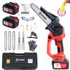 OUTIGO Mini Motosega a Batteria, Motosega 8 Pollici, Motosega a Batteria 6000mAh, Motosega Brushless -