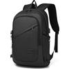 KONO Zaino antifurto per laptop Kono per viaggi d'affari e design di sicurezza per computer per laptop - Black