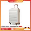 KONO Valigia KONO Valigia trolley leggera e rigida con 4 ruote doppie e serratura TSA Materiale ABS (SML) - Oro