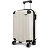 KONO 65x42x26 cm Custodia per coltivazione media Custodia rigida leggera Valigia trolley da 65 litri - Beige