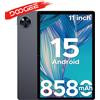 DOOGEE U11 Android 15 Tablet 11 Ultra-clear 90Hz Display 4GB RAM 128GB ROM 8580mAh batteria doppio altoparlante supporta Widevine L1 - 4GB 128GB Gray