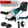 Other Smerigliatrice angolare elettrica senza spazzole da 125MM a velocità variabile per utensile elettrico per la lavorazione del legno della smerigliatrice a batteria Makita 18V - No Battery