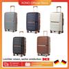 British Traveller Hard Case 100% PP materiale bagaglio a mano 8 ruote Spinner TSA Lock Beige valigia Trolley - Black